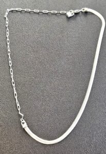 Twilight twist chain silver