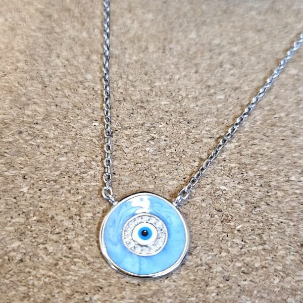 Celestial Evil Eye Silver Necklace