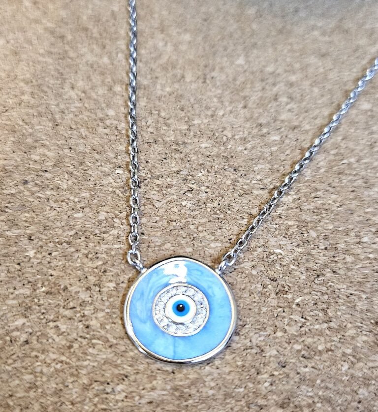 Celestial Evil Eye Silver Necklace