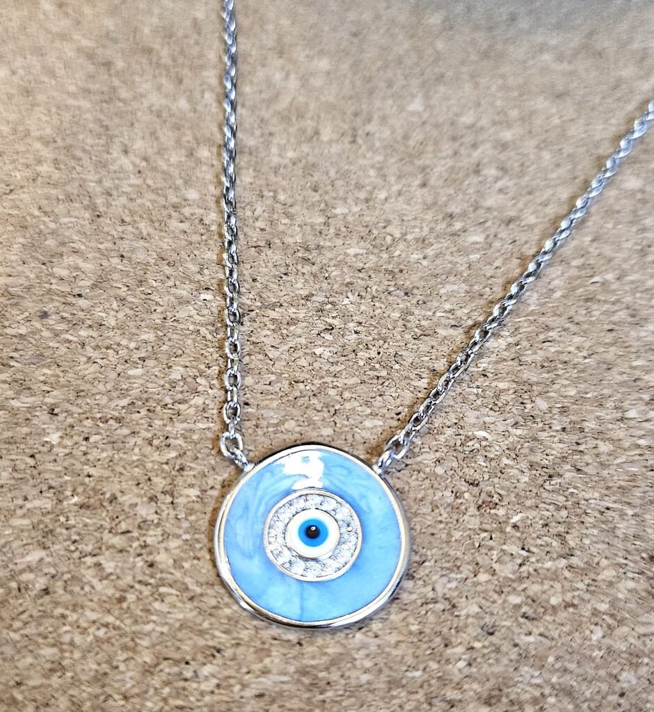 Celestial Evil Eye Silver Necklace