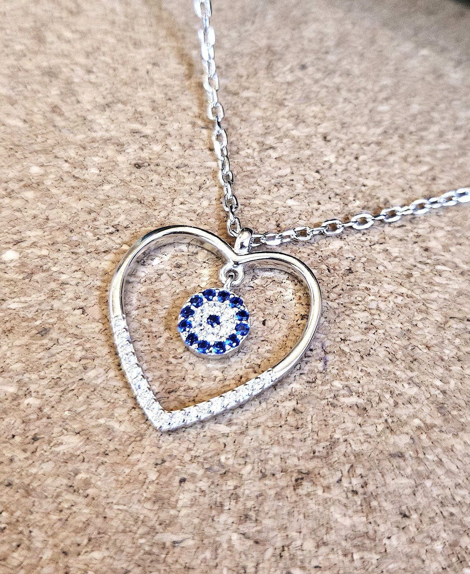 Heart of the Protector silver Necklace