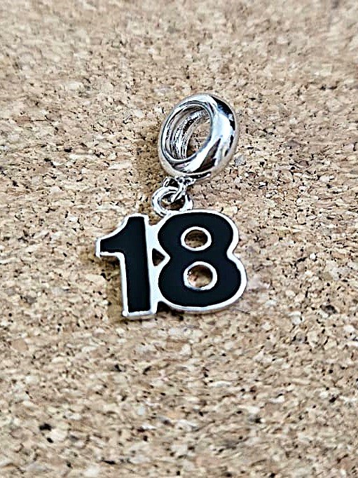 eighteen essence pendant charm silver