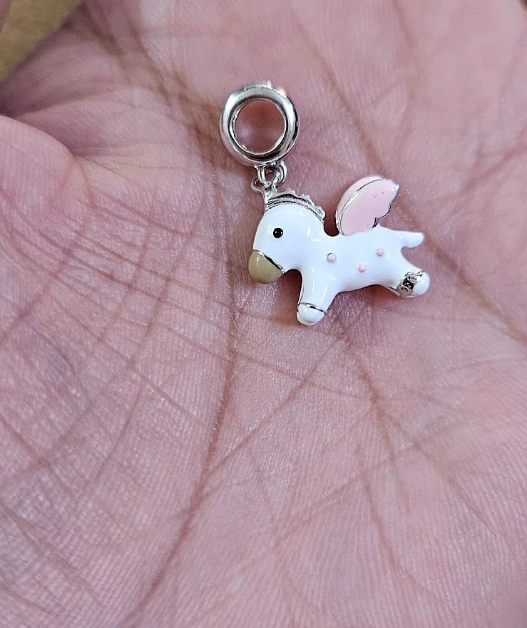 Mystic unicorn pendant silver