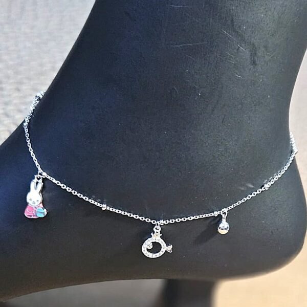 Bunny Silver Anklet