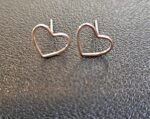 Sweetheart studs silver