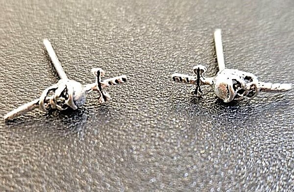 Rebel Skull silver Studs