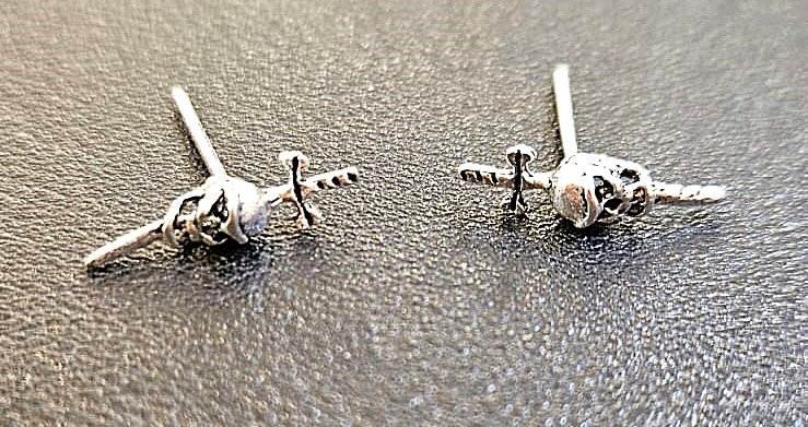 Rebel Skull silver Studs