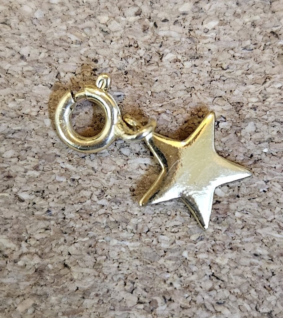 Twinkle Gold Star Pendant charm