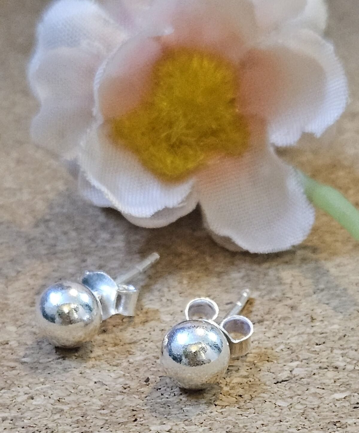 Silver 925 Ball Shaped Studs.