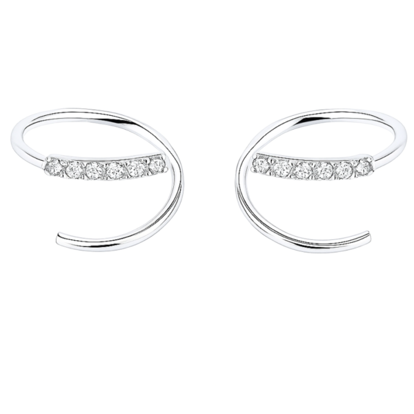 Twisted Luxe silver Earrings