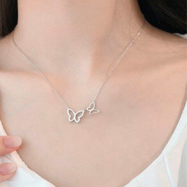 butterfly silver chain