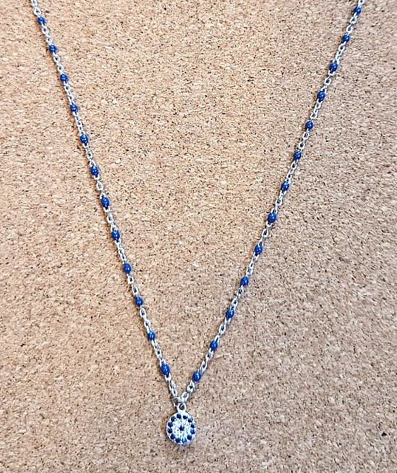 navy bliss mangalsutra silver