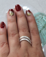silver adjustable Band Ring
