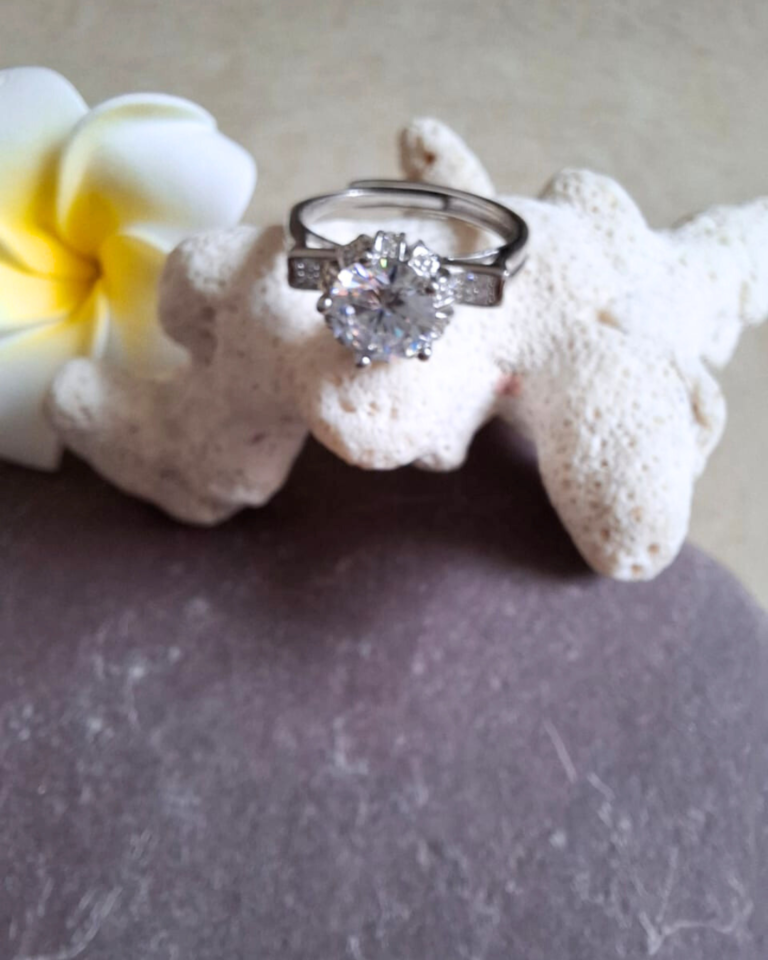 silver adjustable ring