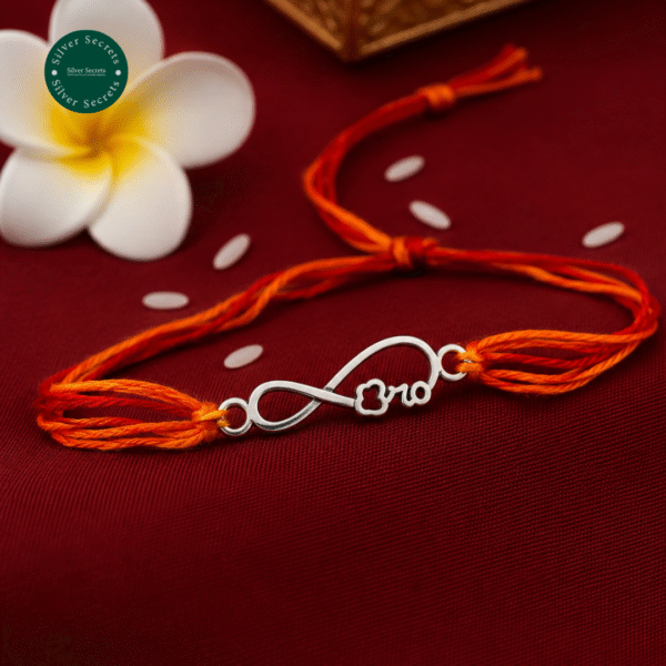 Silver Infinity Rakhi