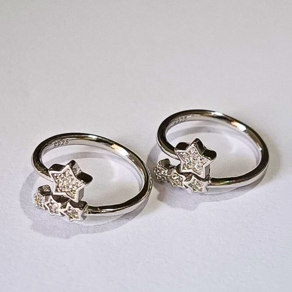 Celestial Spark Star Toe Rings