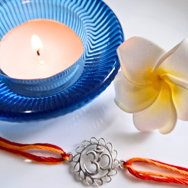 OM Silver Rakhi