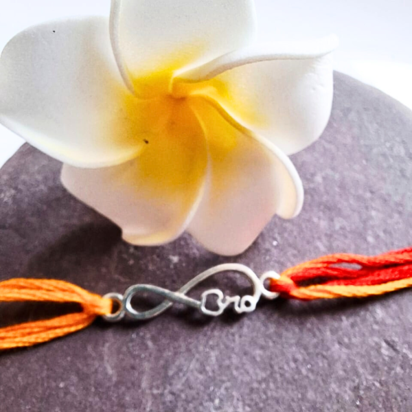 Silver Infinity Rakhi