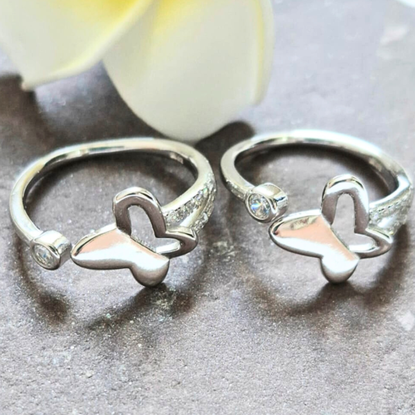 Butterfly Bling Toe Rings