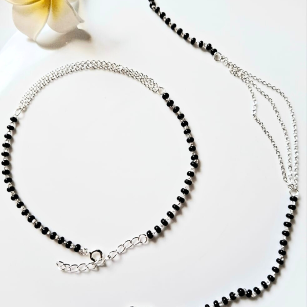 Silver Aura Nazar Anklet