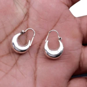 sterling silver hoop earrings