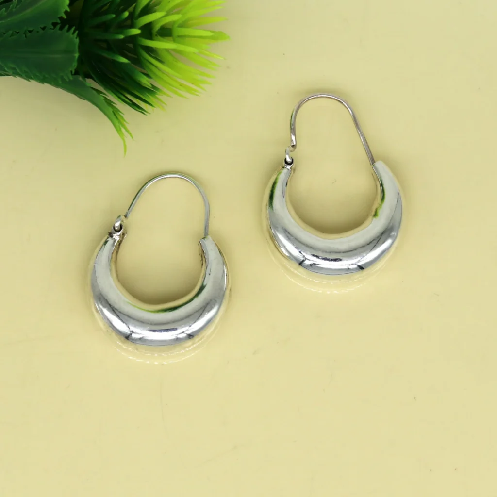 Classic 925 Silver Hoop Earrings
