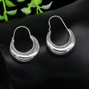 sterling silver hoop earrings