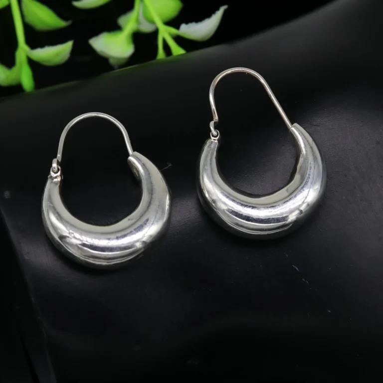 sterling silver hoop earrings