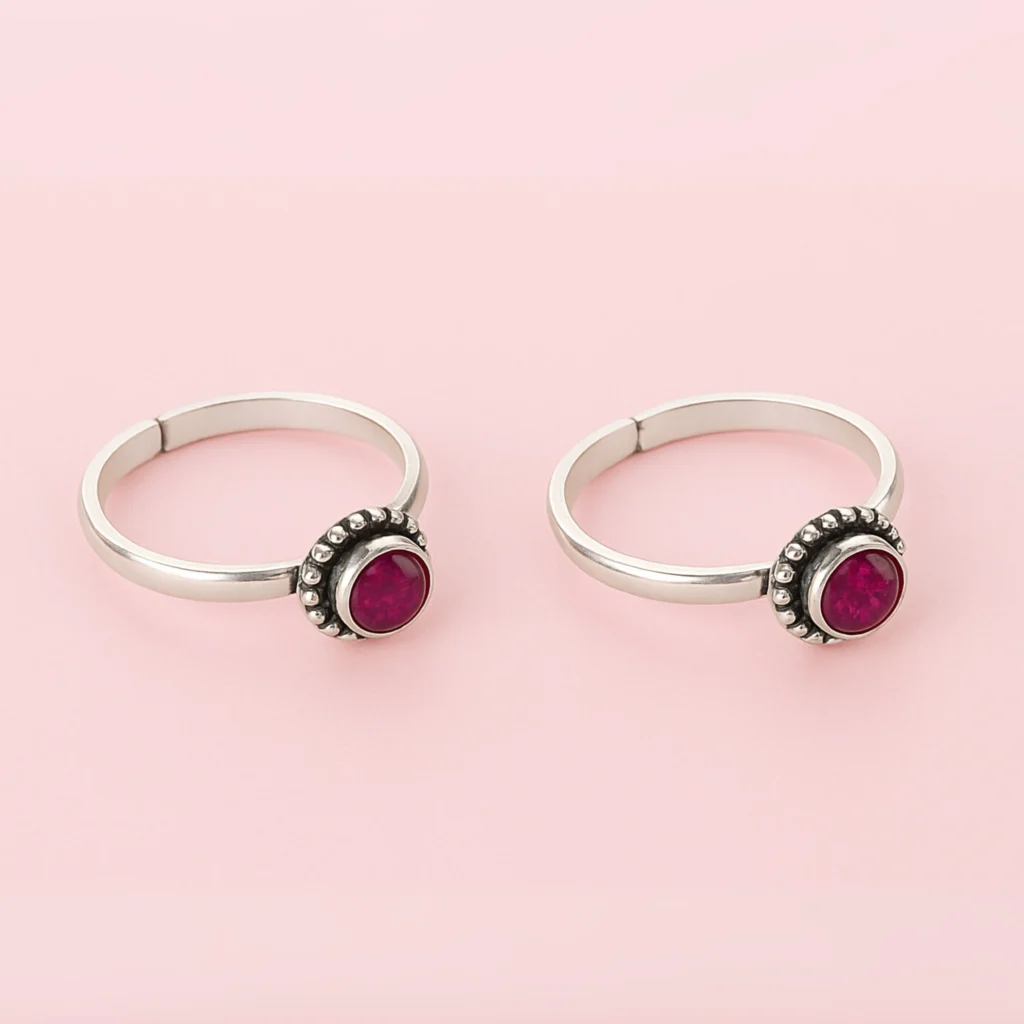 sterling silver toe rings