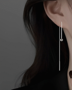 Silver Secrets Pearl Drop Threader Earrings