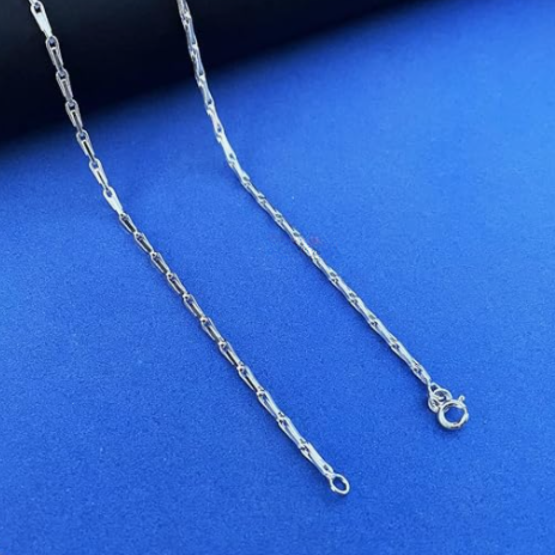 silver link chain