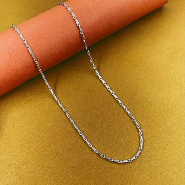 silver link chain