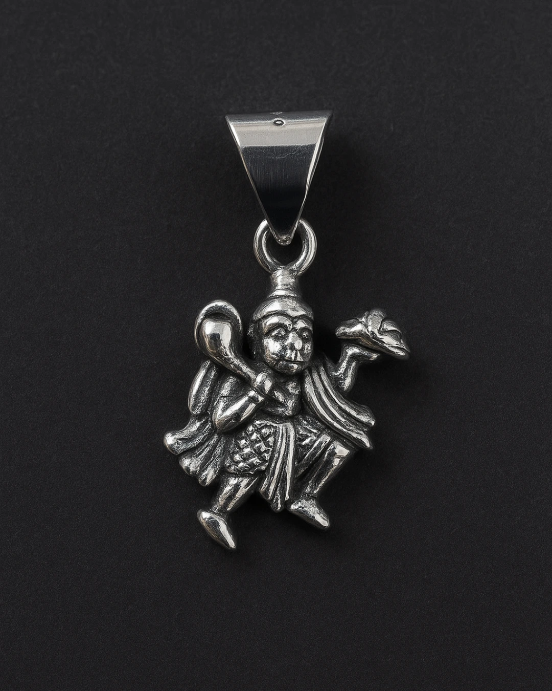 Silver Lord Hanuman Pendant