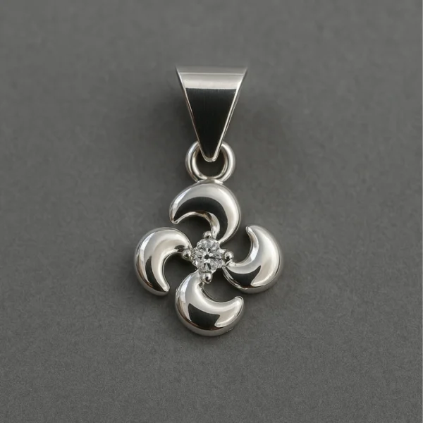 Silver 925 Swirl Bloom Pendant