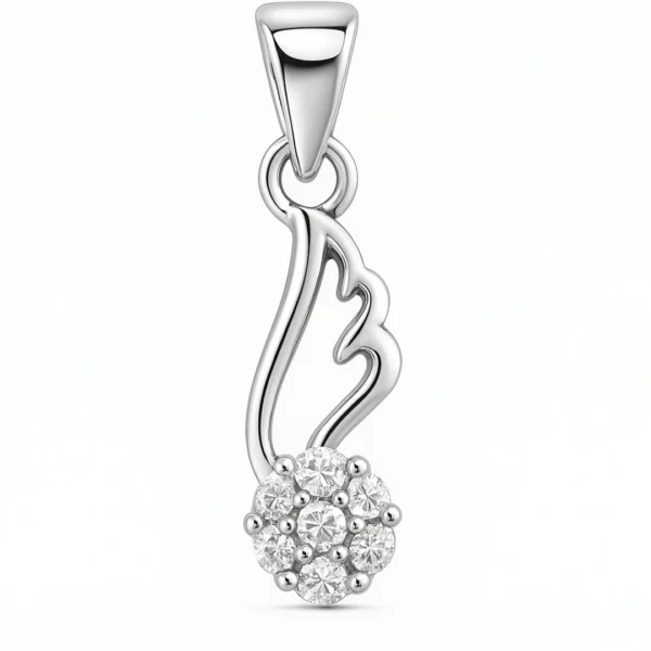 Silver 925 Floral Spark Pendant