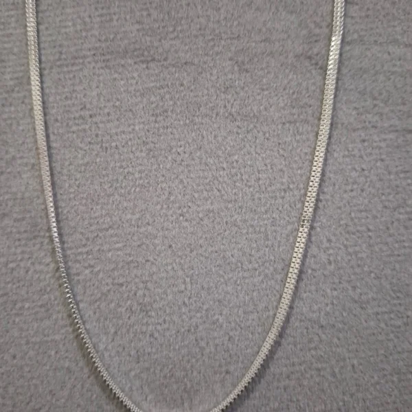 Classic Silver Box Chain Necklace